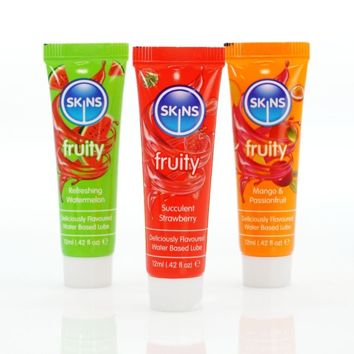 Skins - Sampler Pack - Flavored Lubricant - Fruity - 3 x 12 ml - Erotiekvoordeel.nl