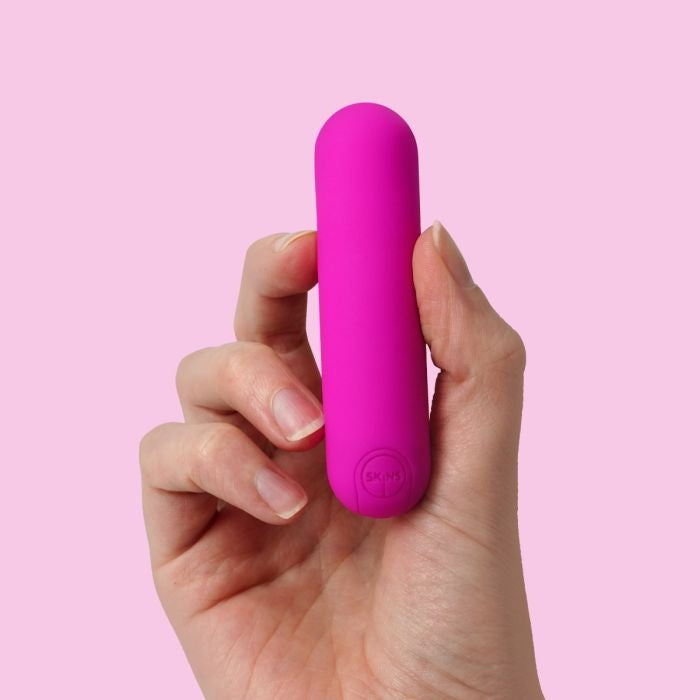 Skins - Super Excite - Rechargeable Bullet Vibrator - Pink-Erotiekvoordeel.nl