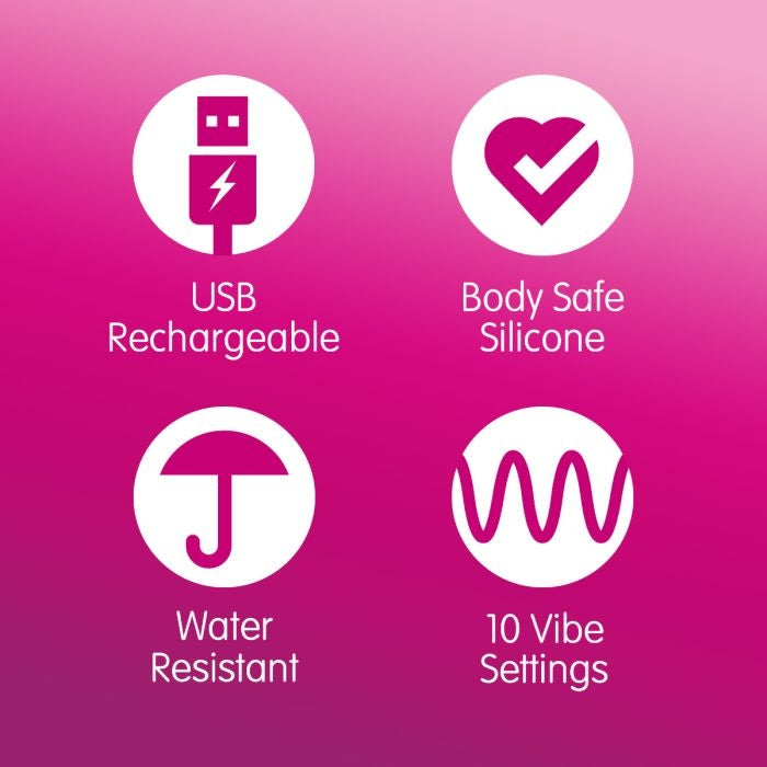 Skins - Super Excite - Rechargeable Bullet Vibrator - Pink-Erotiekvoordeel.nl