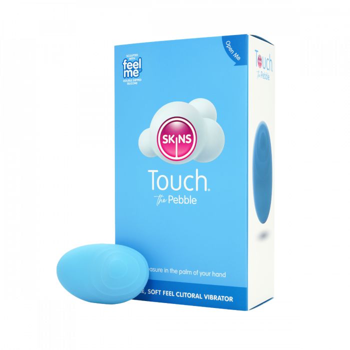 Skins - Touch - The Pebble - Clitoris Vibrator - Blauw-Erotiekvoordeel.nl