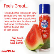 Skins - Watermelon - Flavored Lubricant - Water-based - 130 ml - Erotiekvoordeel.nl