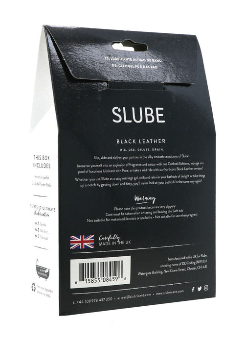 Slube - Black Leather - Double Bath Play - Body to Body Glijmiddel - 2 x 250 gram-Erotiekvoordeel.nl