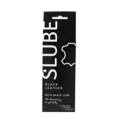 Slube - Black Leather - Single Bath Play - Lubrifiant Body to Body - 2 x 125 grammes - Erotiekvoordeel.nl