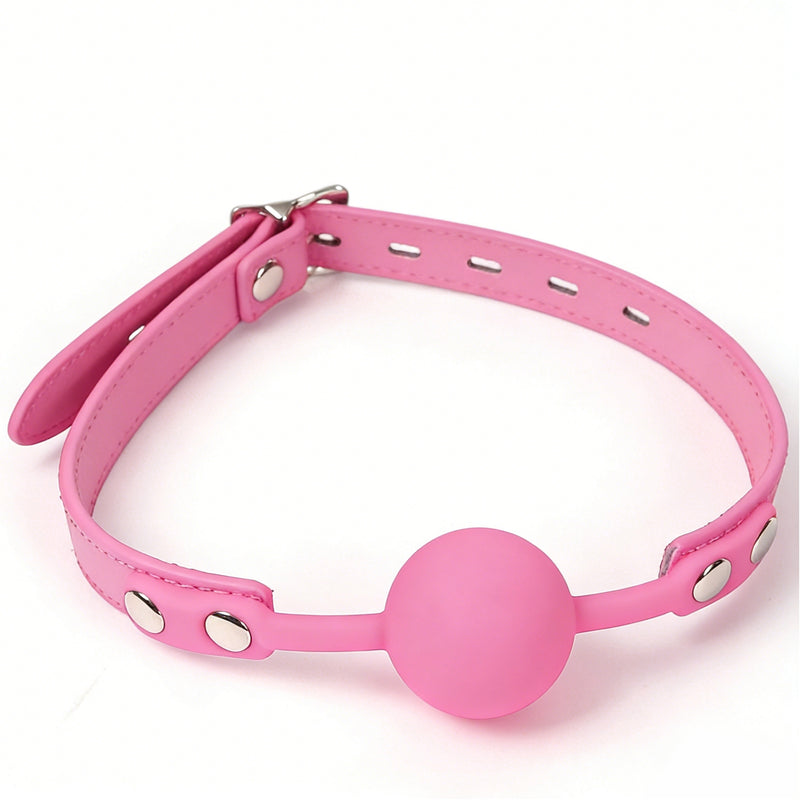 Smart Moves - Bâillon boule - Silicone - Rose-Erotiekvoordeel.nl