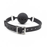 Smart Moves - Ball Gag met Ademgaten - Maat M - Zwart-Erotiekvoordeel.nl