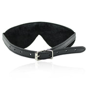 Smart Moves - Bandeau - Doublé de fausse fourrure - Noir - Erotiekvoordeel.nl