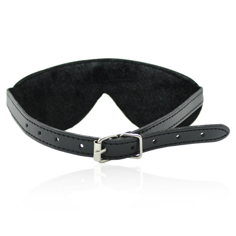 Smart Moves - Bandeau - Doublé de fausse fourrure - Noir - Erotiekvoordeel.nl