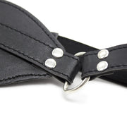 Smart Moves - Bandeau avec lanière décorative - Cuir PU - Noir-Erotiekvoordeel.nl