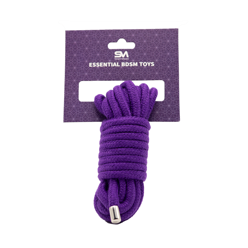 Smart Moves - Cuerda de bondage - Algodón - Morado-Erotiekvoordeel.nl