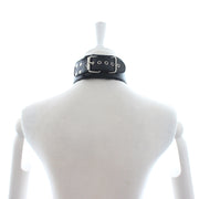 Smart Moves - Collar forrado de piel con correa - Negro-Erotiekvoordeel.nl