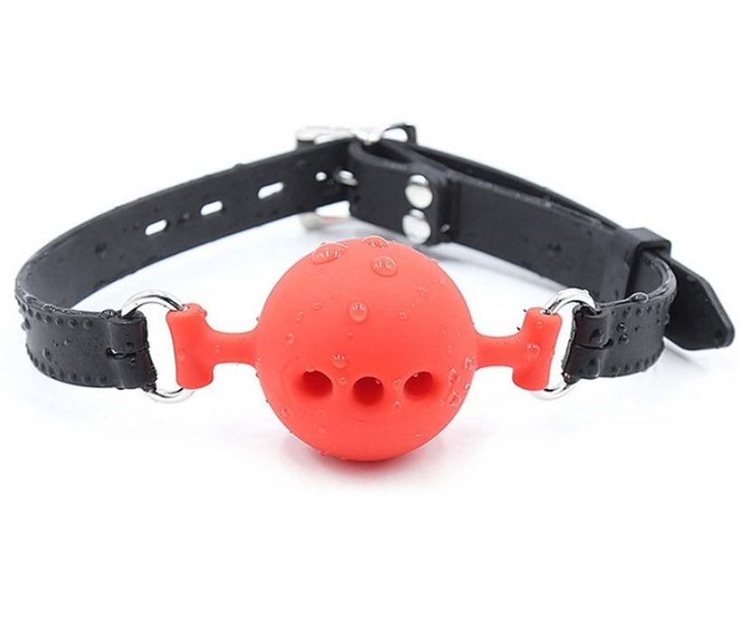 Smart Moves - Breathable Siliconen Ball Gag - Diameter 3,5 cm-Erotiekvoordeel.nl