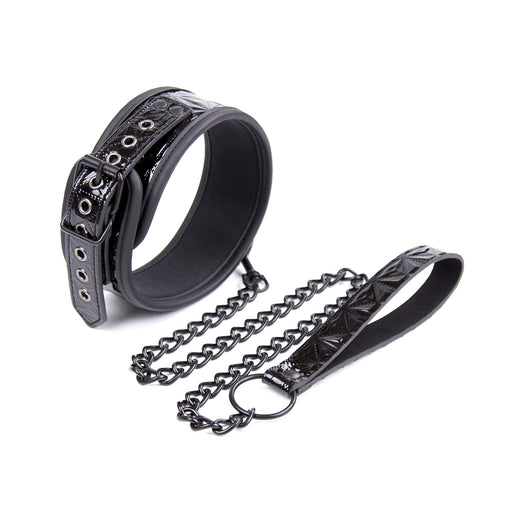 Smart Moves - Collar - High-Gloss Black - PU Leather-Erotiekvoordeel.nl