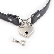 Smart Moves - Collier avec fermoir en forme de cœur - Noir-Erotiekvoordeel.nl