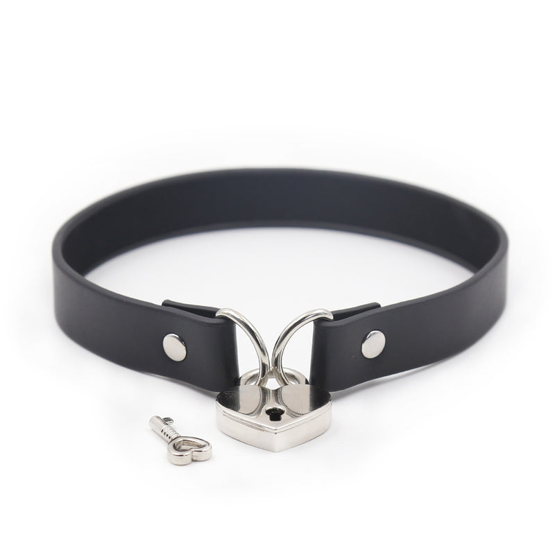 Smart Moves - Collier avec fermoir en forme de cœur - Noir-Erotiekvoordeel.nl