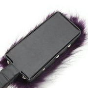 Smart Moves - Paddle en fausse fourrure - 32 cm - Violet/Noir-Erotiekvoordeel.nl