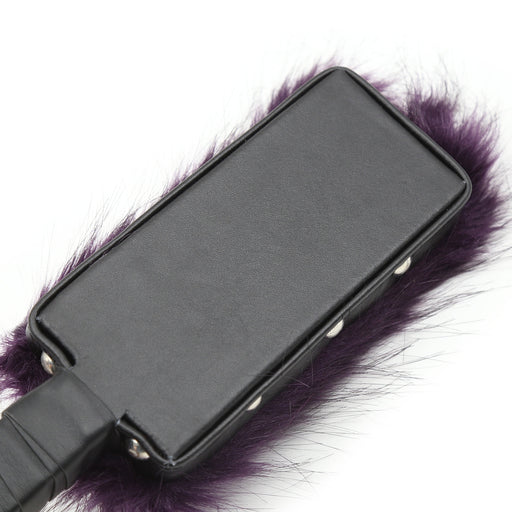 Smart Moves - Faux Fur Paddle - 32 cm - Purple/Black-Erotiekvoordeel.nl
