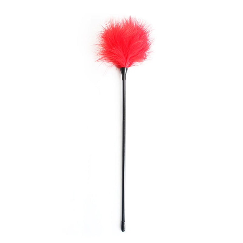 Smart Moves - Feather Boa Tickler Rosso - Solleticatore di piume – Eccitazione con un tocco delicato-Erotiekvoordeel.nl