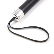 Smart Moves - Flogger - Smooth Handle - 50 cm - Black/Silver-Erotiekvoordeel.nl