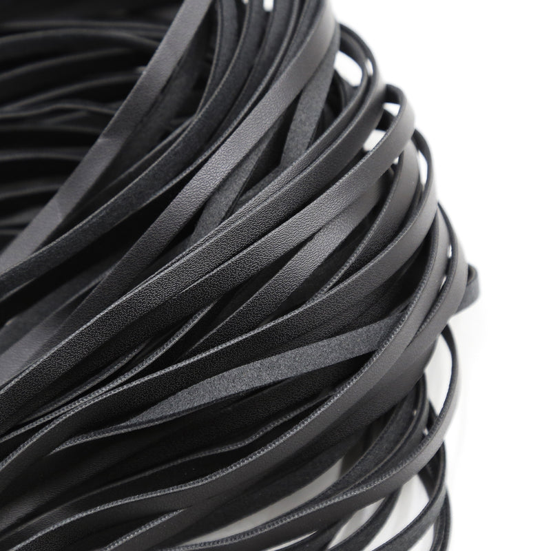 Smart Moves - Flogger - PU Leer - Gevlochten Handvat - 65 cm - Zwart-Erotiekvoordeel.nl