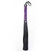 Smart Moves - Flogger Panterprint - 39 cm - Paars/Zwart-Erotiekvoordeel.nl