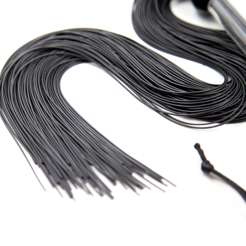 Smart Moves - Flogger - Siliconen Strengen - 51 cm - Zwart-Erotiekvoordeel.nl