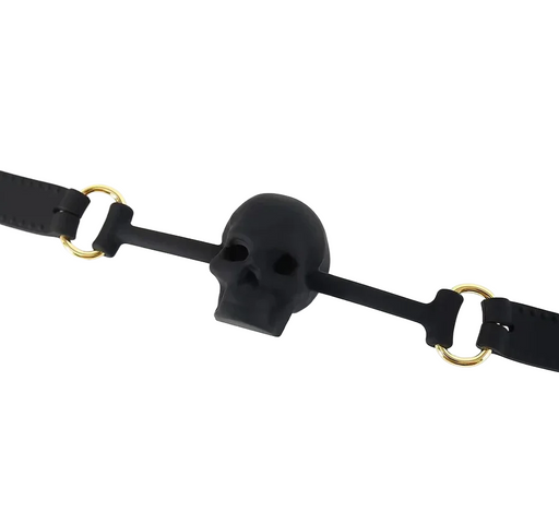 Smart Moves - Gothic Skull Gag - Black-Erotiekvoordeel.nl