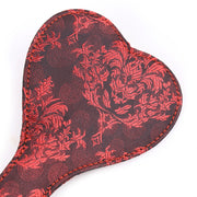 Smart Moves - Paddle en forme de cœur - Brocart - Rouge-Erotiekvoordeel.nl