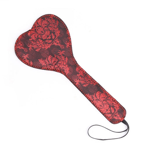 Smart Moves - Heart-Shaped Paddle - Brocade - Red-Erotiekvoordeel.nl