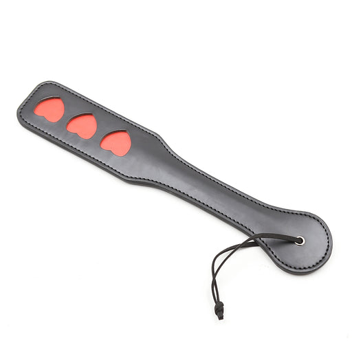 Smart Moves - Heart Paddle - 32 cm - Black/Red-Erotiekvoordeel.nl