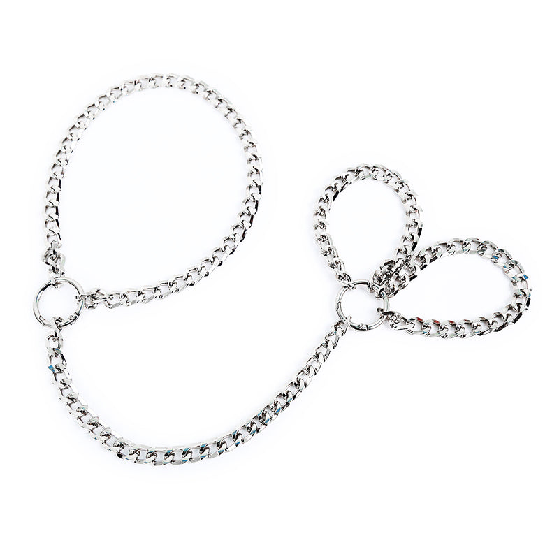 Smart Moves - Collar con esposas unidas - Plata-Erotiekvoordeel.nl
