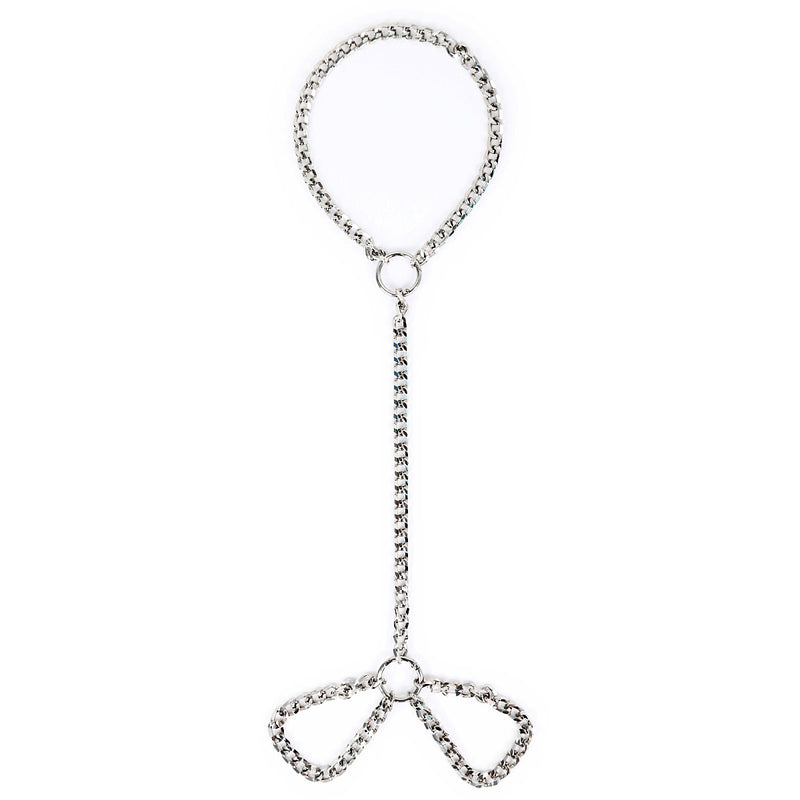 Smart Moves - Collar con esposas unidas - Plata-Erotiekvoordeel.nl
