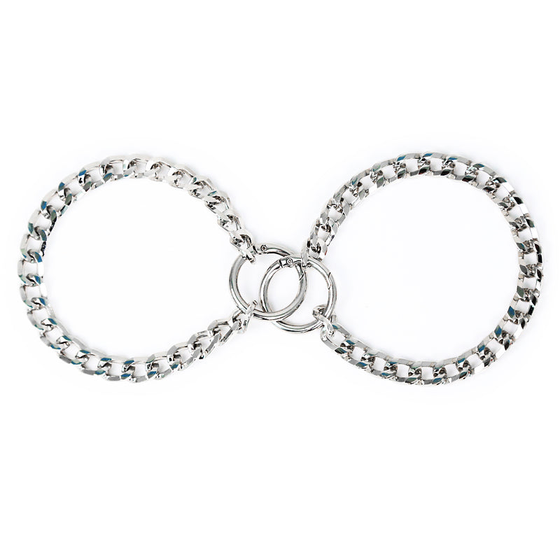 Smart Moves - Esposas con cadena y dos anillas - Plata-Erotiekvoordeel.nl