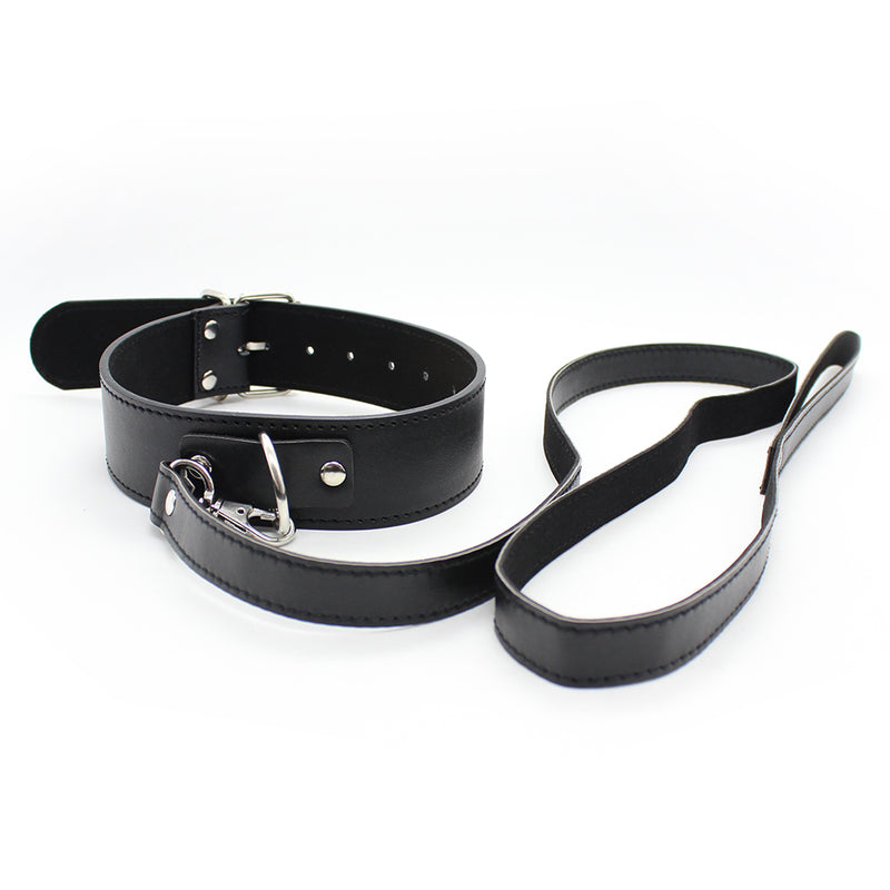 Smart Moves - Collar clásico con correa - Negro - Erotiekvoordeel.nl