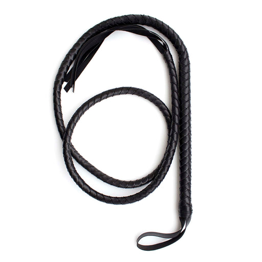 Smart Moves - Lange Peitsche - Singletail - Bullwhip - PVC - 200 cm - Schwarz-Erotiekvoordeel.nl