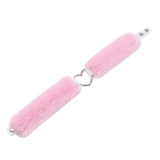 Smart Moves - Collare Love - Pelliccia sintetica - Anello a forma di cuore - Rosa-Erotiekvoordeel.nl
