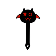 Smart Moves - Naughty Devil Paddle - Black/Red-Erotiekvoordeel.nl