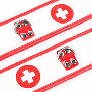 Smart Moves - Manette per caviglie Nursing - Rosso/Bianco - Medical Play-Erotiekvoordeel.nl