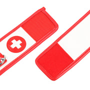 Smart Moves - Kajdanki Na Ręce Nursing - Czerwono-białe - Medical Play-Erotiekvoordeel.nl