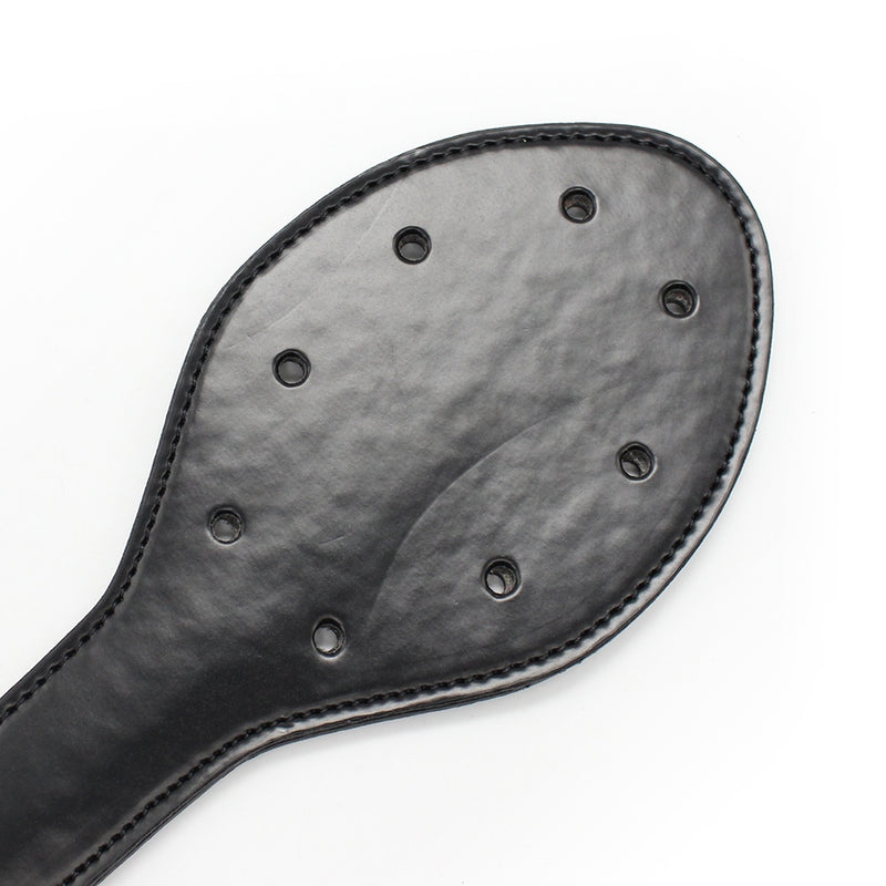 Smart Moves - Paddle ovale à clous - 30 cm - Noir-Erotiekvoordeel.nl