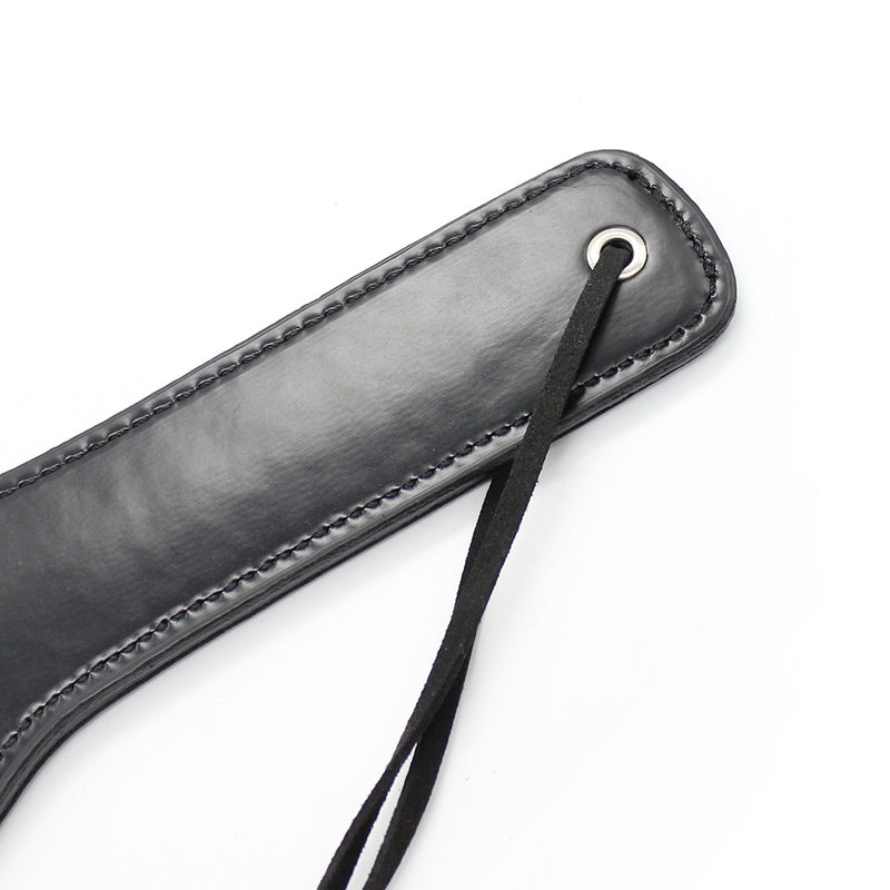 Smart Moves - Paddle ovale à clous - 30 cm - Noir-Erotiekvoordeel.nl