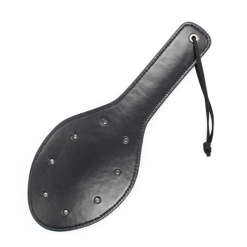 Smart Moves - Paddle ovale à clous - 30 cm - Noir-Erotiekvoordeel.nl