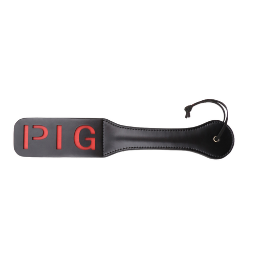 Smart Moves - PIG Double-Layered Paddle - 32 cm - Black/Red-Erotiekvoordeel.nl