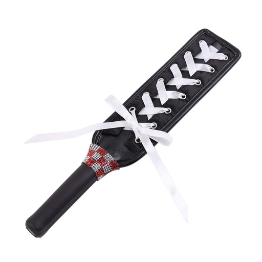 Smart Moves - Paddle - 36 cm - Nero con nastro bianco - Erotiekvoordeel.nl