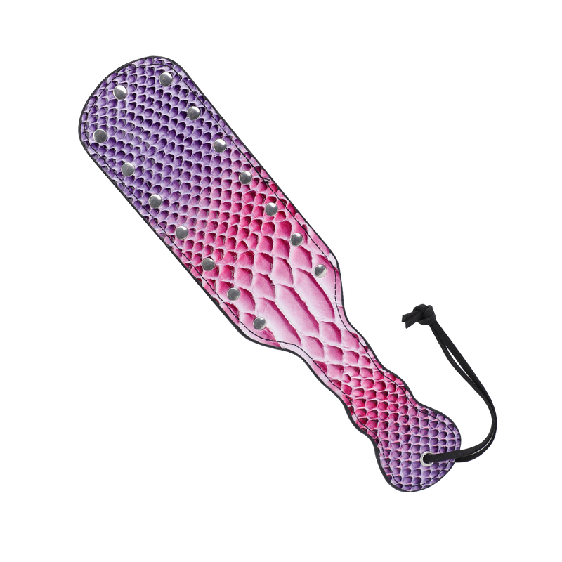 Smart Moves - Paddle - Imprimé crocodile - Rose/Violet-Erotiekvoordeel.nl