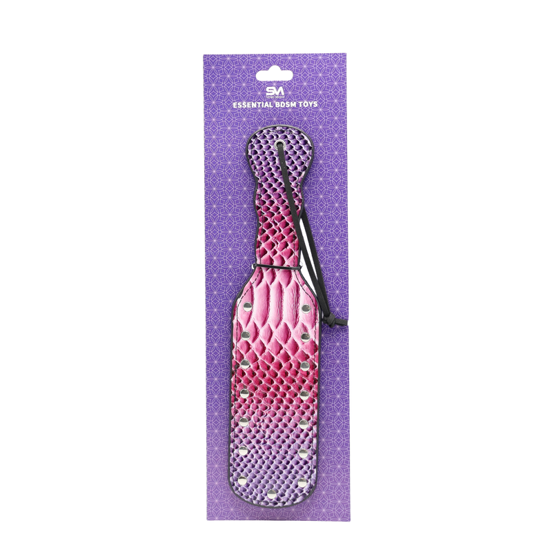 Smart Moves - Paddle - Imprimé crocodile - Rose/Violet-Erotiekvoordeel.nl