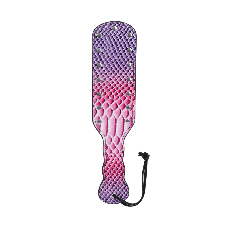 Smart Moves - Paddle - Imprimé crocodile - Rose/Violet-Erotiekvoordeel.nl