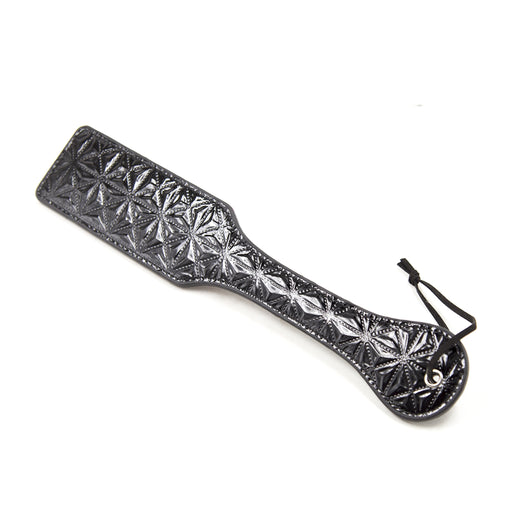 Smart Moves - Paddle en cuir verni - 32 cm - Noir-Erotiekvoordeel.nl