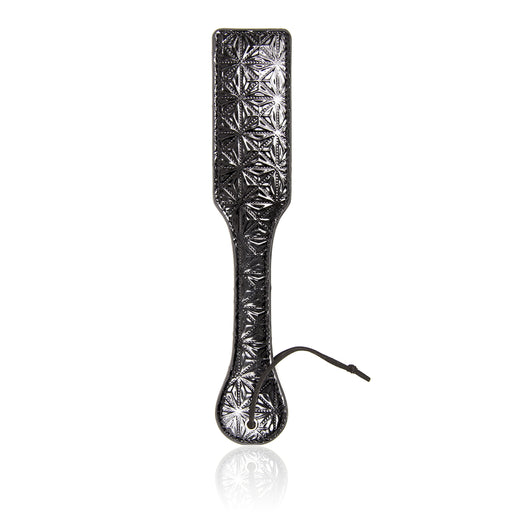 Smart Moves - Paddle en cuir verni - 32 cm - Noir-Erotiekvoordeel.nl