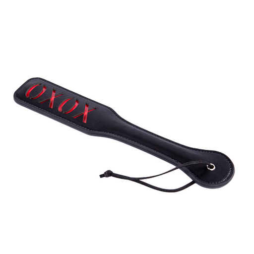 Smart Moves - Paddle XOXO - 32 cm - Black/Red-Erotiekvoordeel.nl