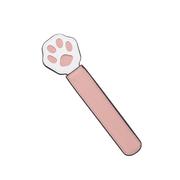 Smart Moves - Paddle Paw avec poignée extra-large - Rose/Blanc - Erotiekvoordeel.nl